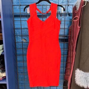 Y2k herve leger inspired red